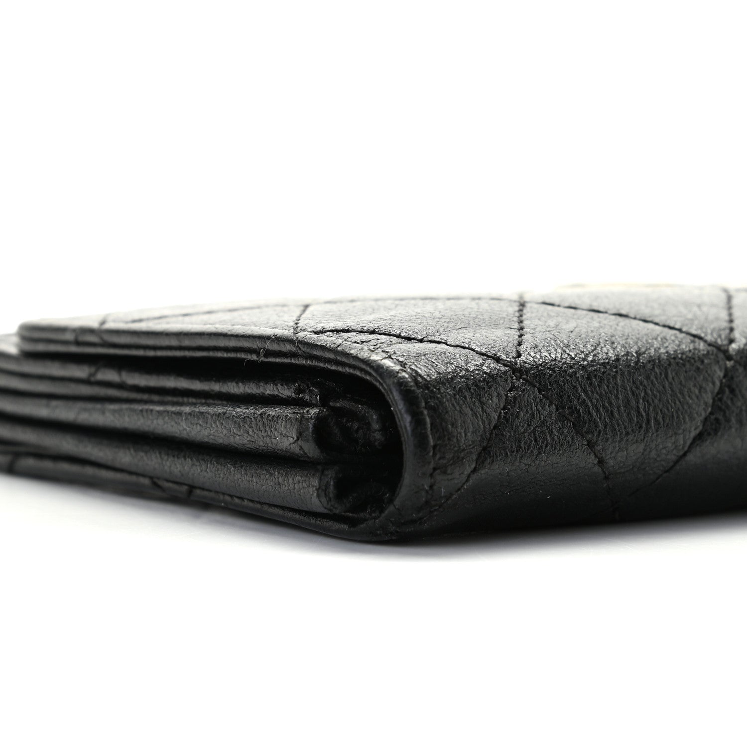 Chanel Calfskin Quilted Flap Wallet Black 5 of 13