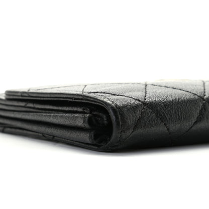 Chanel Calfskin Quilted Flap Wallet Black 5 of 13