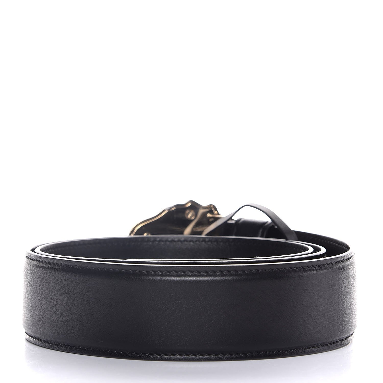 Versace Calfskin Palazzo Medusa Belt 95 38 Black 3 of 7