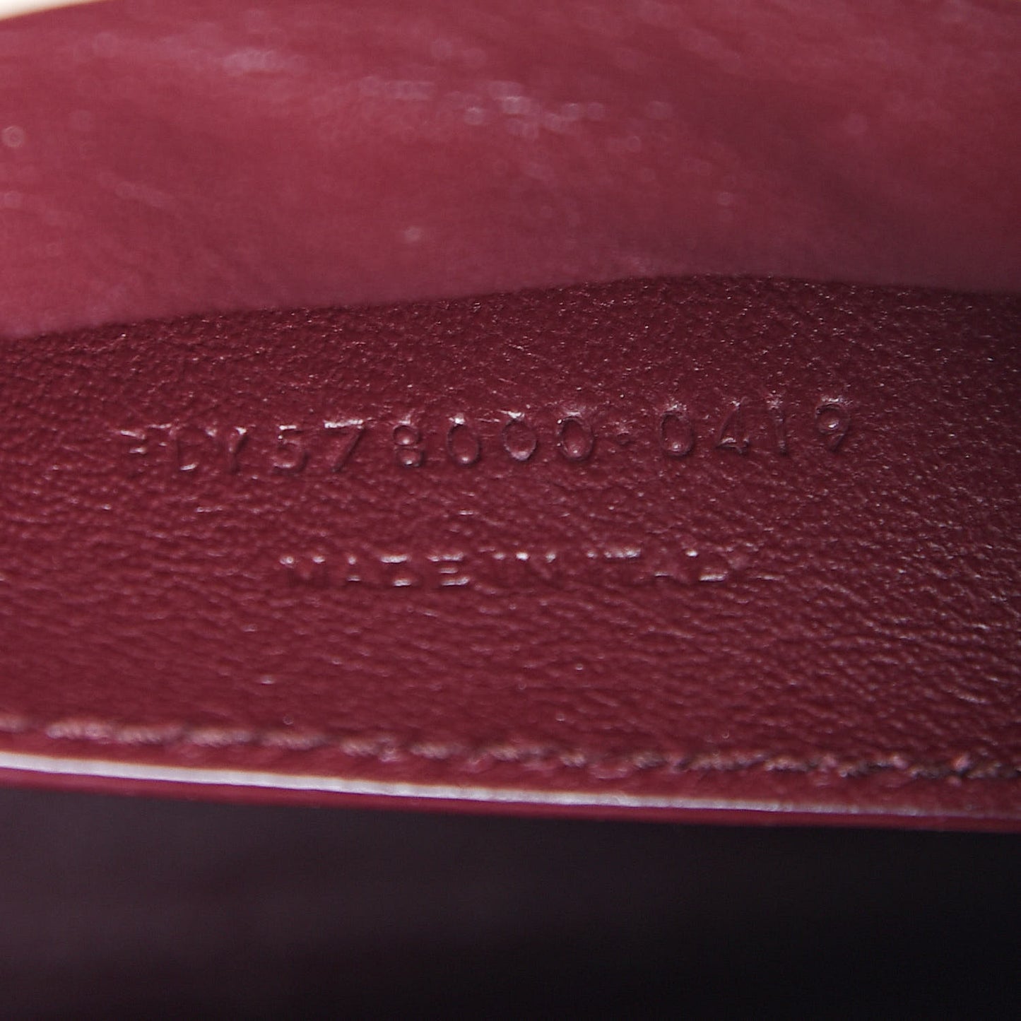 Smooth Calfskin Medium Classic Monogram Cassandra Top Handle Crema Soft Rouge Legion