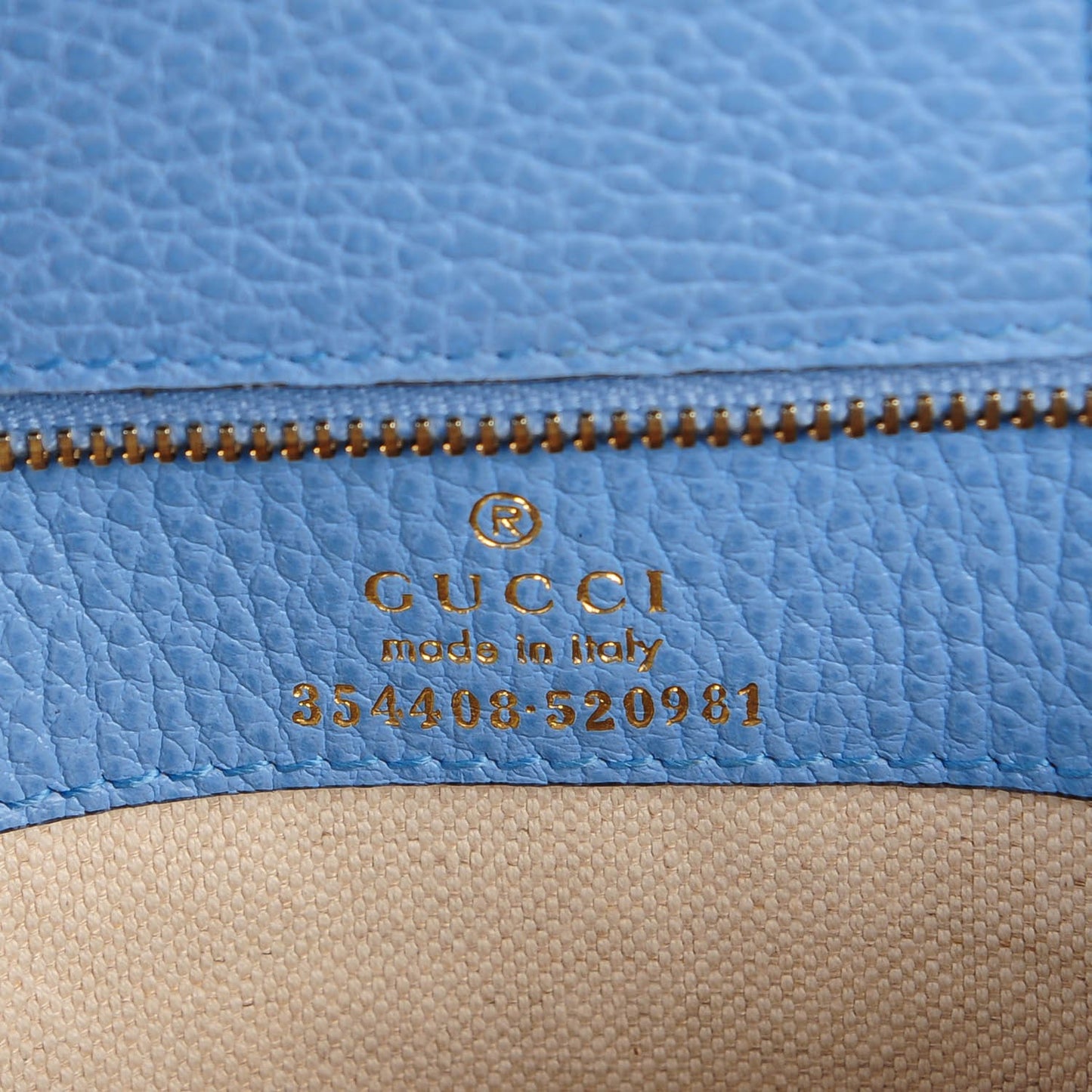 Dollar Calfskin Small Swing Tote Camelia Mineral Blue
