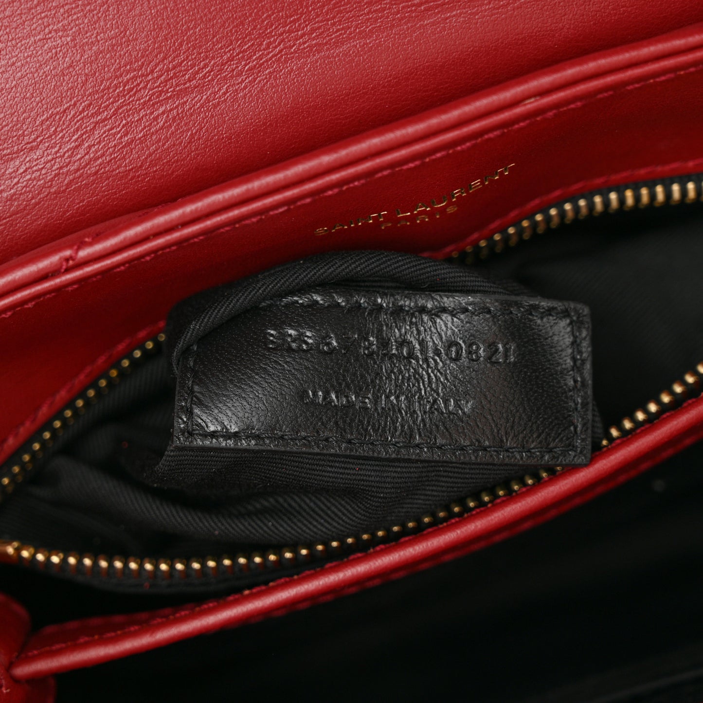 Calfskin Y Quilted Monogram Toy Loulou Monogram Crossbody Bag Red