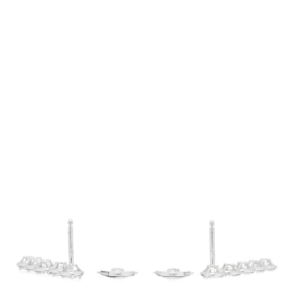 Van Cleef & Arpels 18K White Gold Diamond Palmyre Earrings 3 of 5