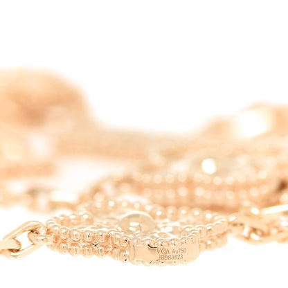 Van Cleef & Arpels 18K Yellow Gold 20 Motifs Vintage Alhambra Necklace 5 of 5
