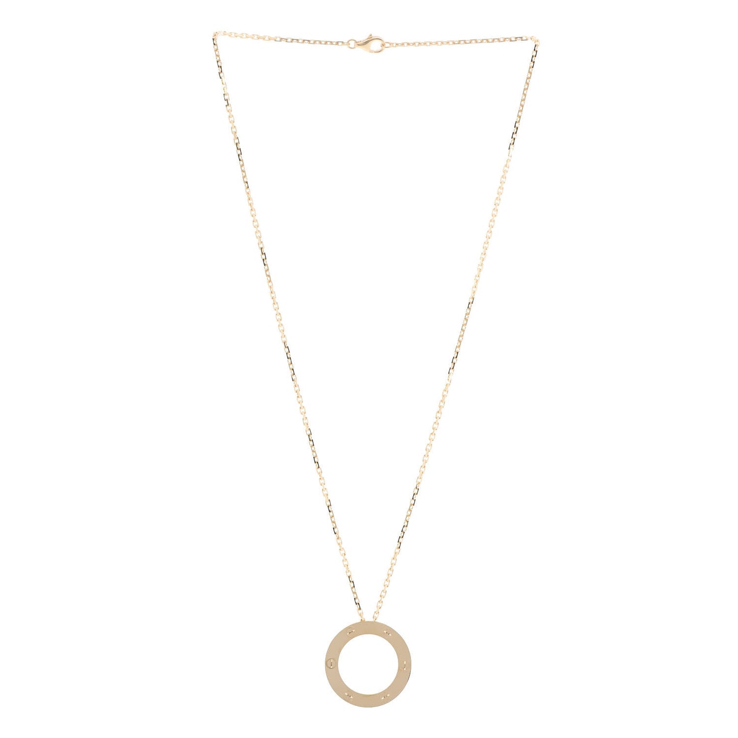 18K Yellow Gold LOVE Pendant Necklace