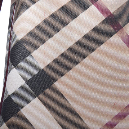 Burberry Patent Nova Check Dryden Crossbody Bag Dark Red 12 of 15