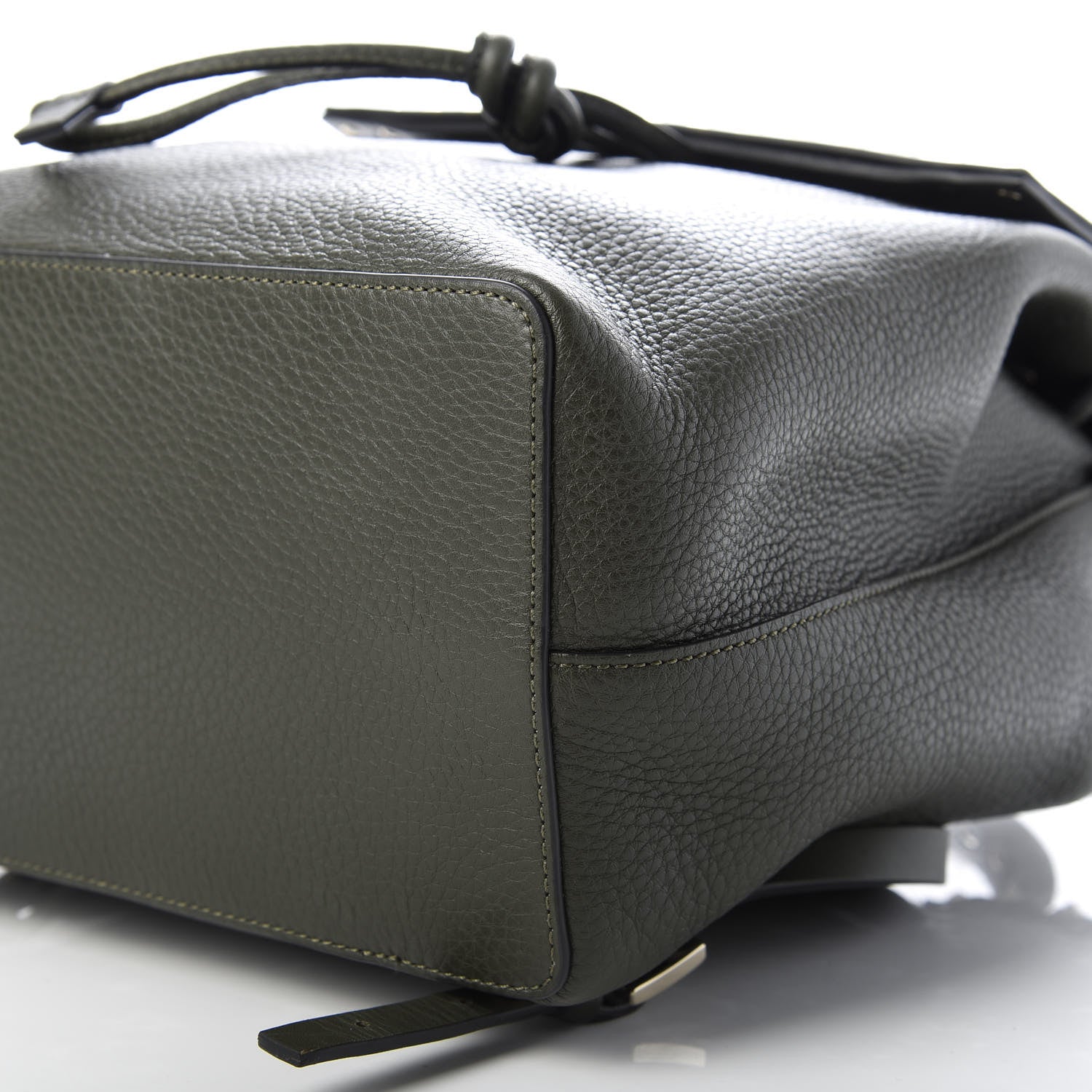 Valentino Garavani Grained Calfskin Rockstud Backpack Dark Green 6 of 7
