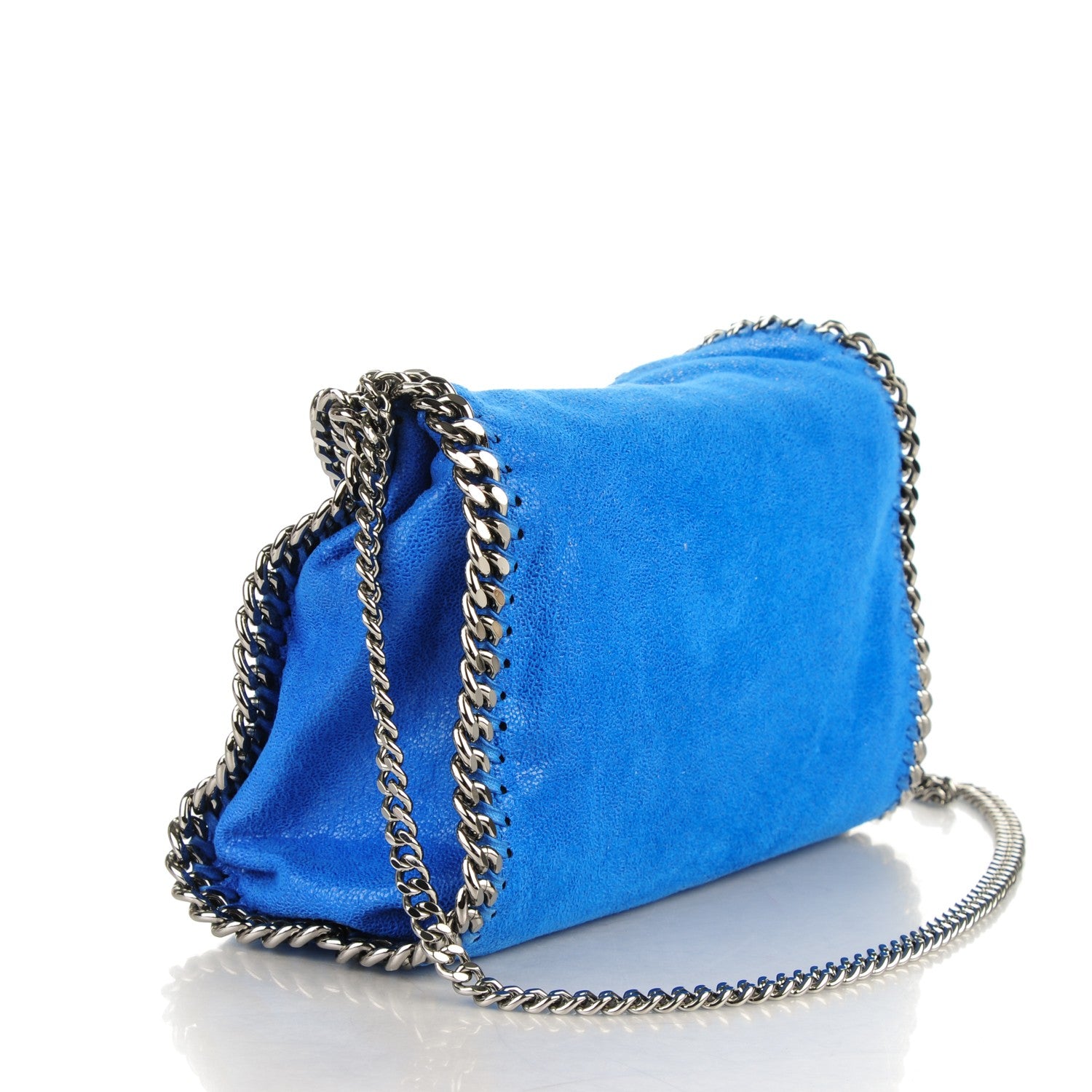 Stella McCartney Shaggy Deer Mini Falabella Tote Blue 3 of 7