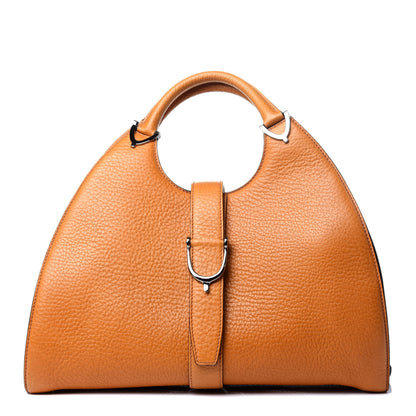 Gucci Pebbled Calfskin Medium Stirrup Top Handle Bag 1 of 10