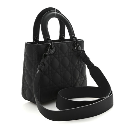 Christian Dior Ultra Matte Calfskin Cannage Small My ABCDior Lady Dior Black 3 of 9