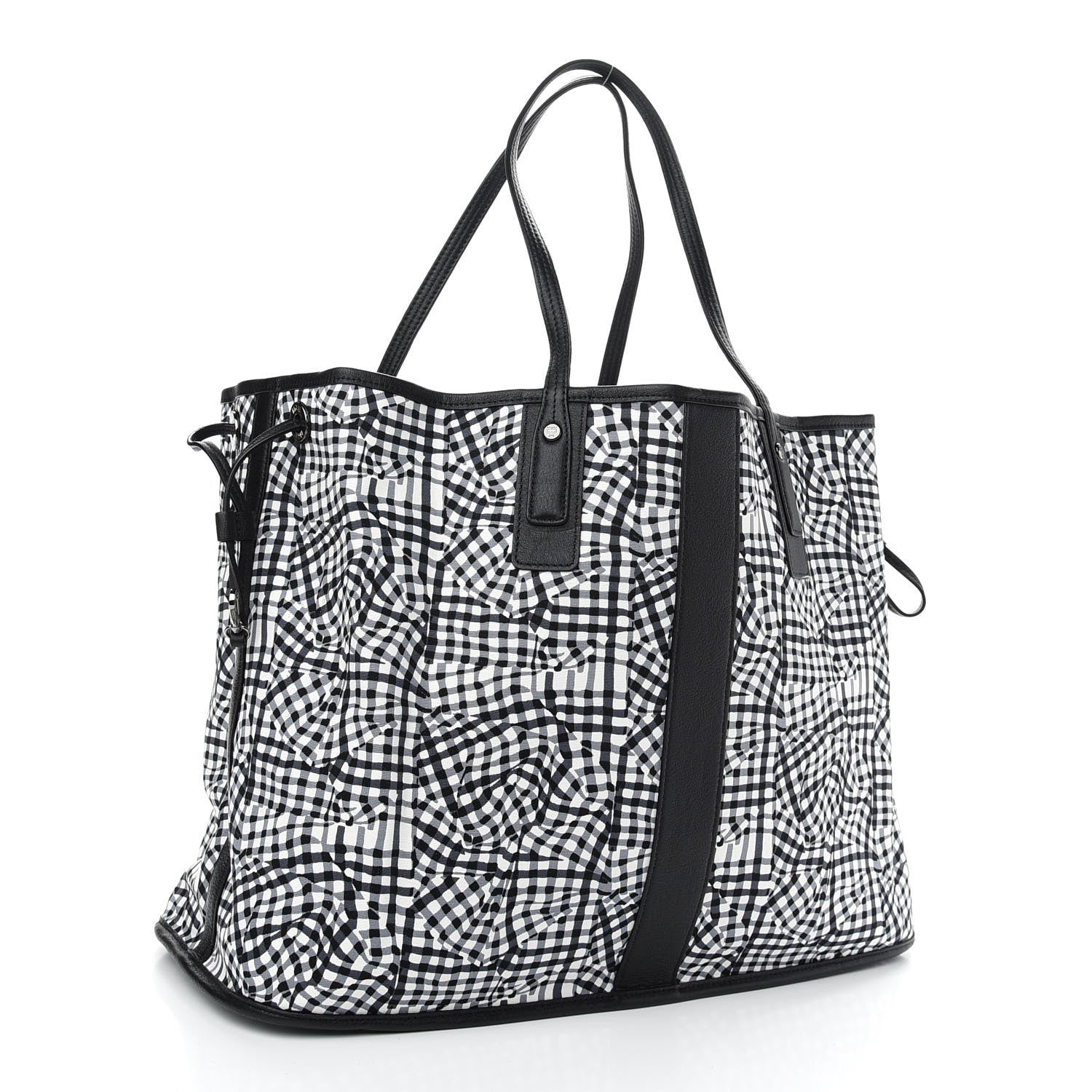 MCM Visetos Large Liz Reversible Shopper Tote Black 6 of 15