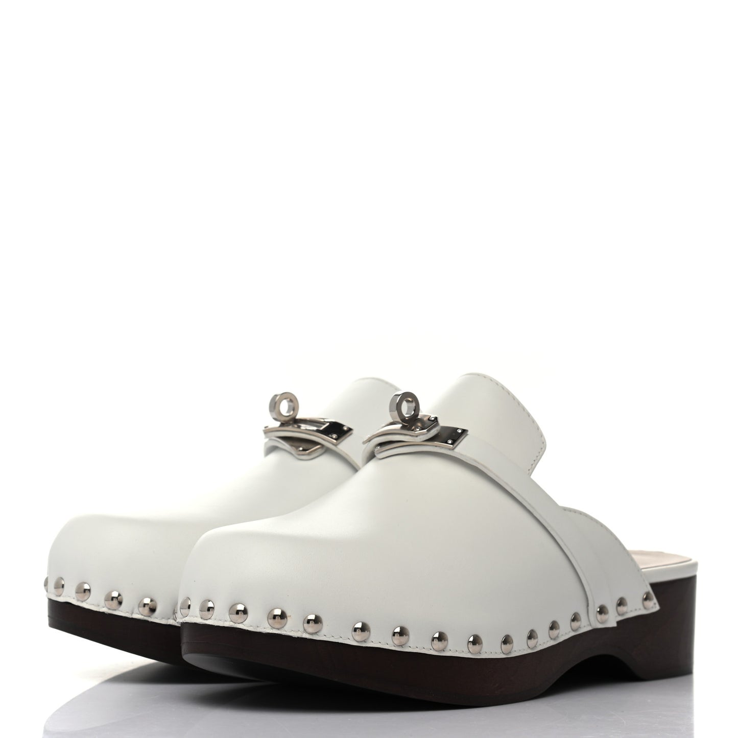 Calfskin Carlotta Mules 36 White