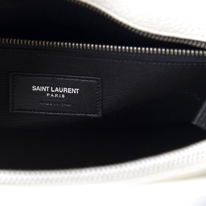 Saint Laurent Grained Calfskin Small Sac De Jour Dove White 6 of 10