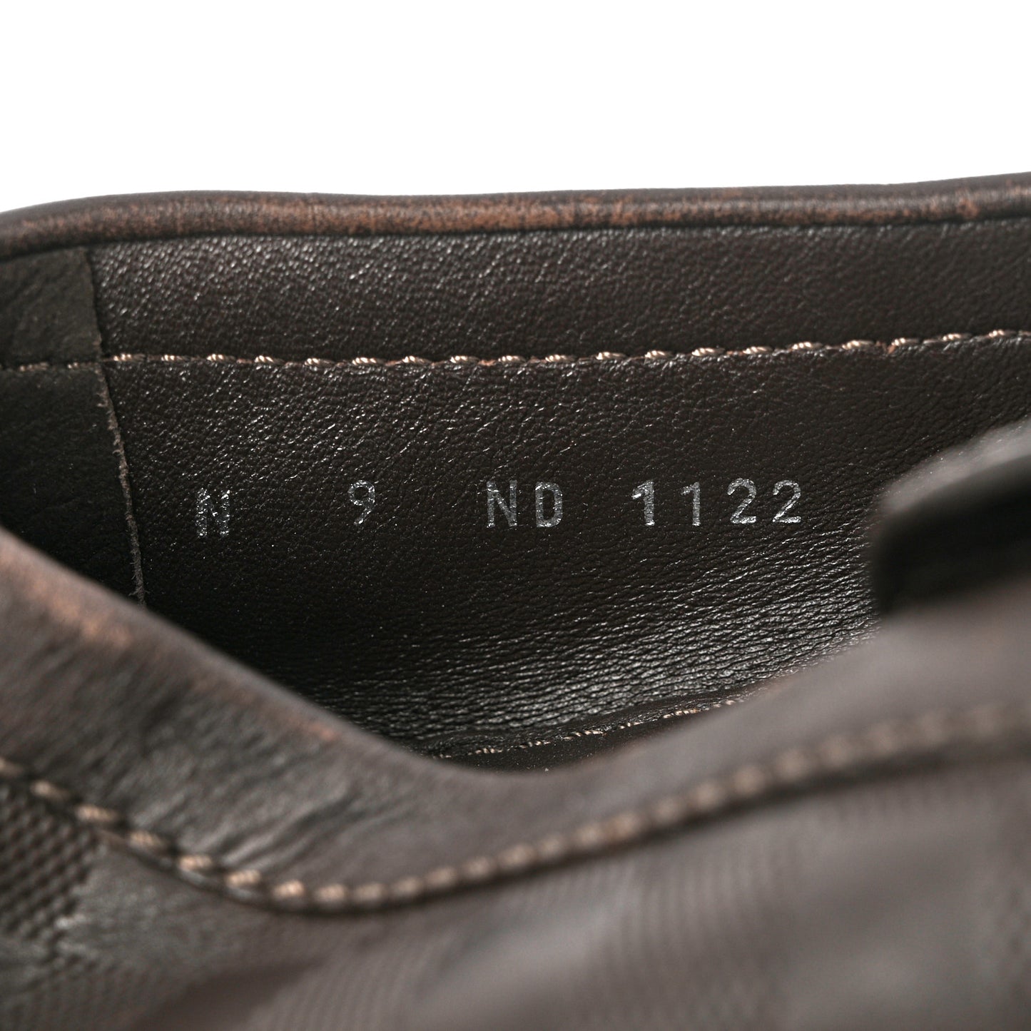 Damier Infini Hockenheim Moccasin Loafers 9 Brown