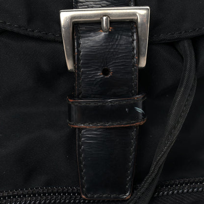 Prada Nylon Vela Medium Cinch Backpack Black 8 of 12