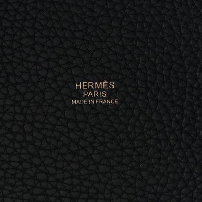 Hermes Taurillon Clemence Picotin Lock 22 MM Black 6 of 11
