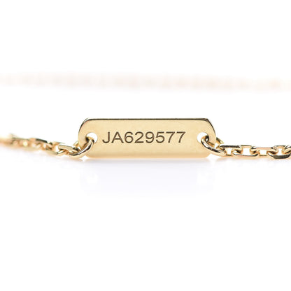 Van Cleef & Arpels 18K Yellow Gold Mother of Pearl Vintage Alhambra Pendant Necklace 4 of 6