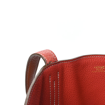Hermes Taurillon Clemence Double Sens 36 Reversible Tote Gold Rose Jaipur 19 of 19