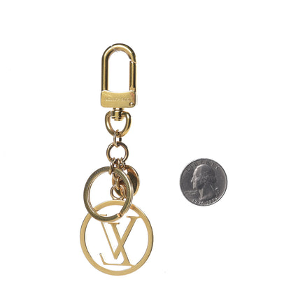 Louis Vuitton LV Circle Bag Charm Key Holder Gold 2 of 3
