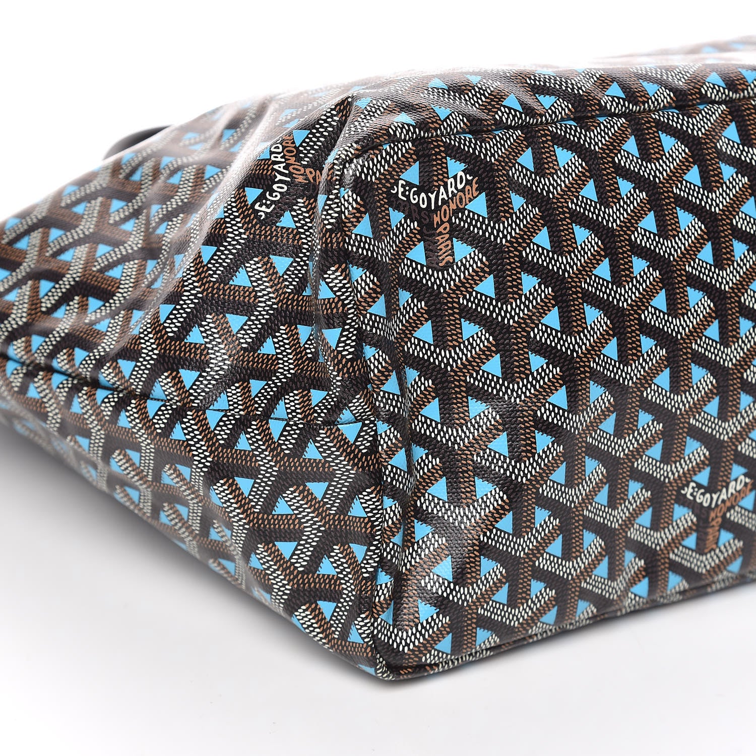 Goyard Goyardine Saint Louis Claire Voie PM Black Blue 8 of 9