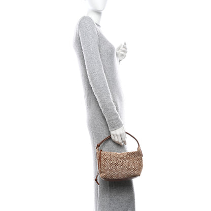 Loewe Jacquard Anagram Calfskin Small Cubi Bag Tan Pecan 2 of 13