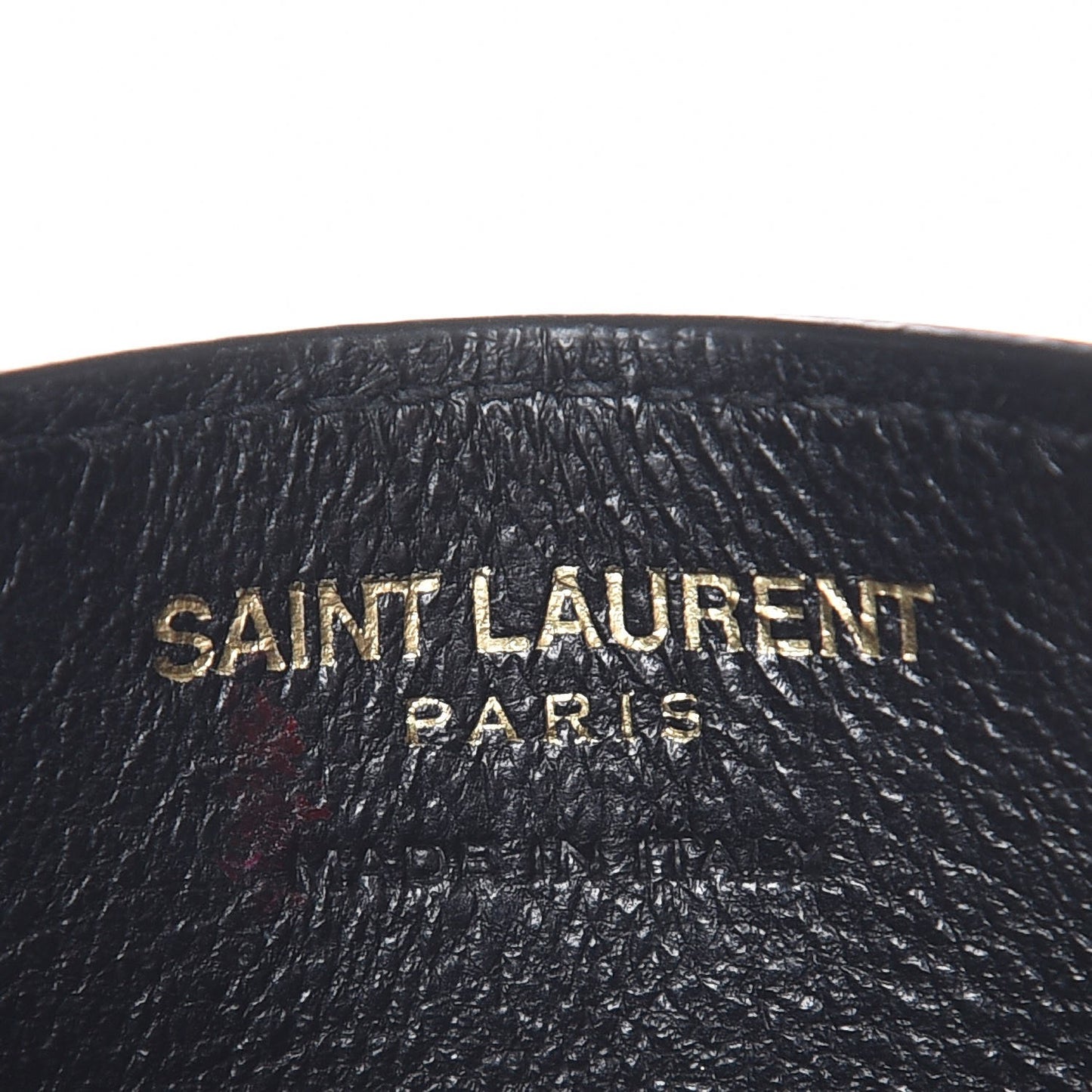 Grain De Poudre Matelasse Chevron Monogram Credit Card Case Black