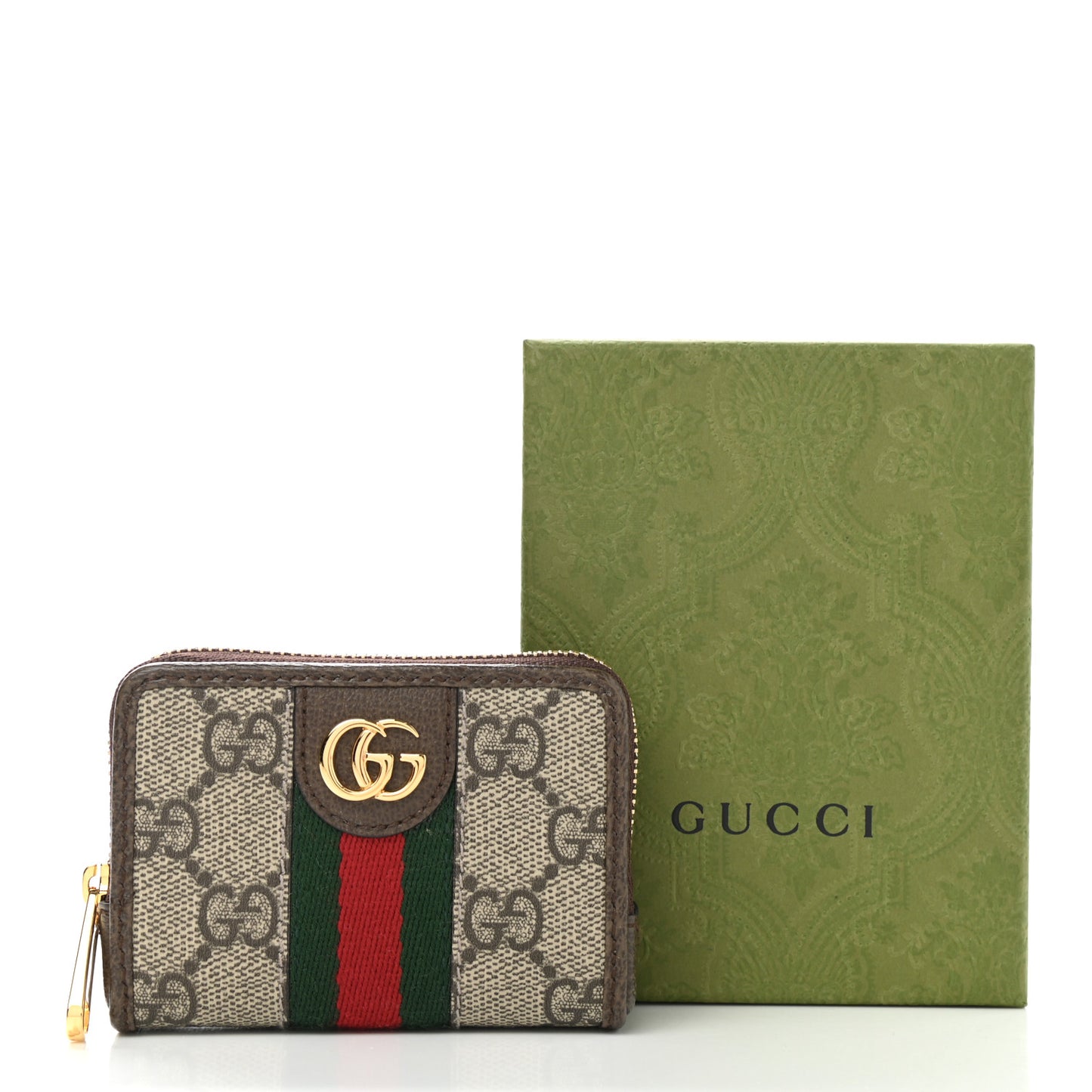 GG Supreme Monogram Web Ophidia Playing Card Case Beige New Acero