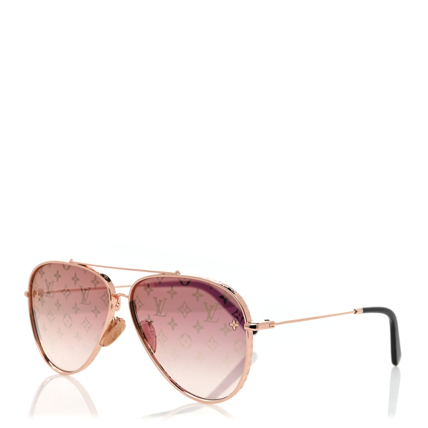 Metal Monogram The LV Pilot Sunglasses Z1781U Gradient Pink