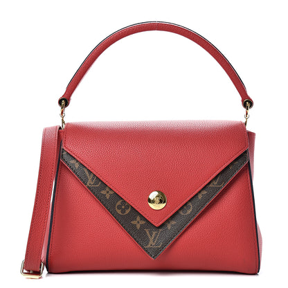 Louis Vuitton Grained Calfskin Monogram Double V Rubis 1 of 11