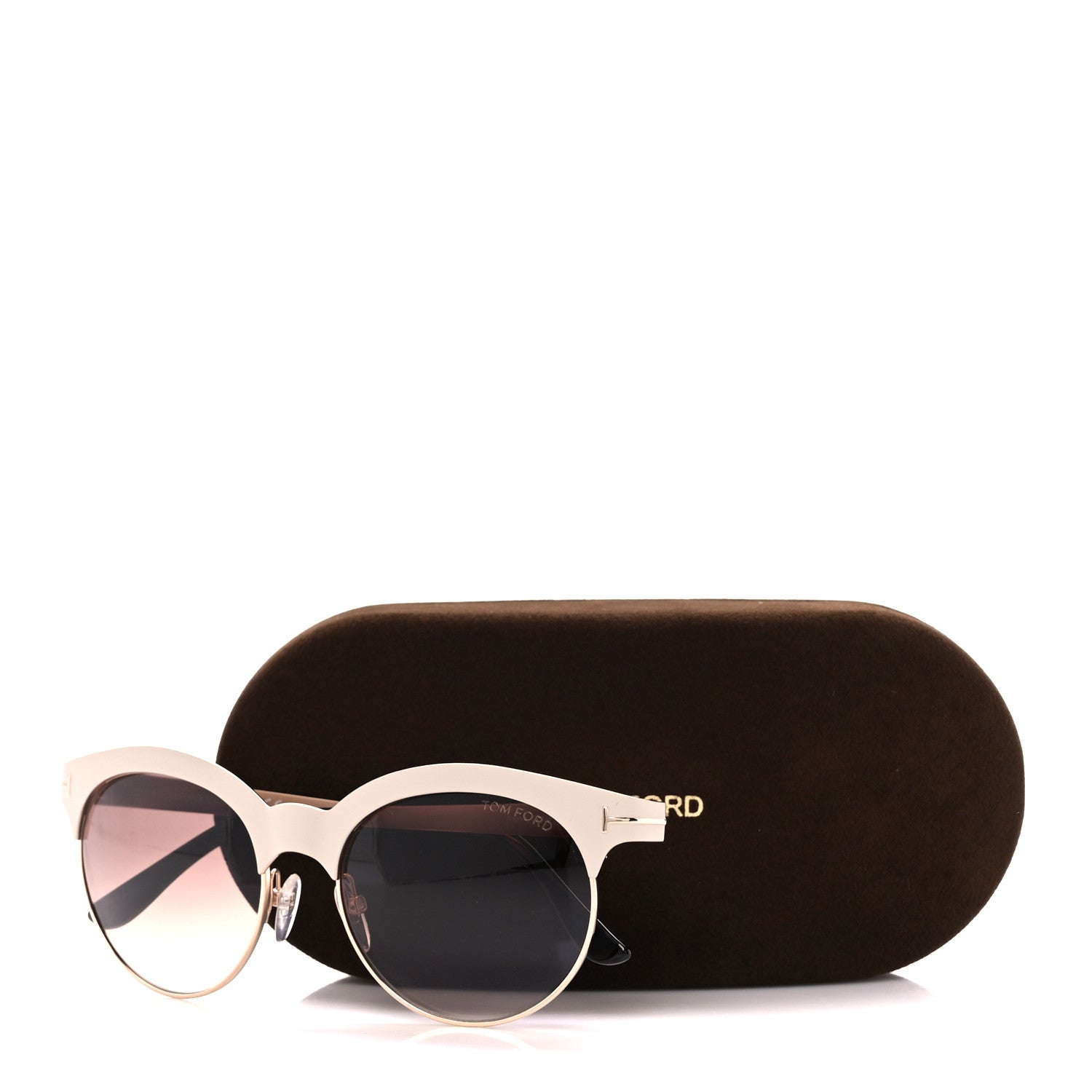Tom Ford Angela Sunglasses TF438 Beige 9 of 9