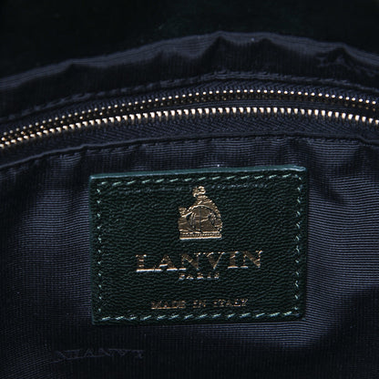 Lanvin Lambskin Quilted Medium Sugar Flap Shoulder Bag Bottle Green 7 of 7