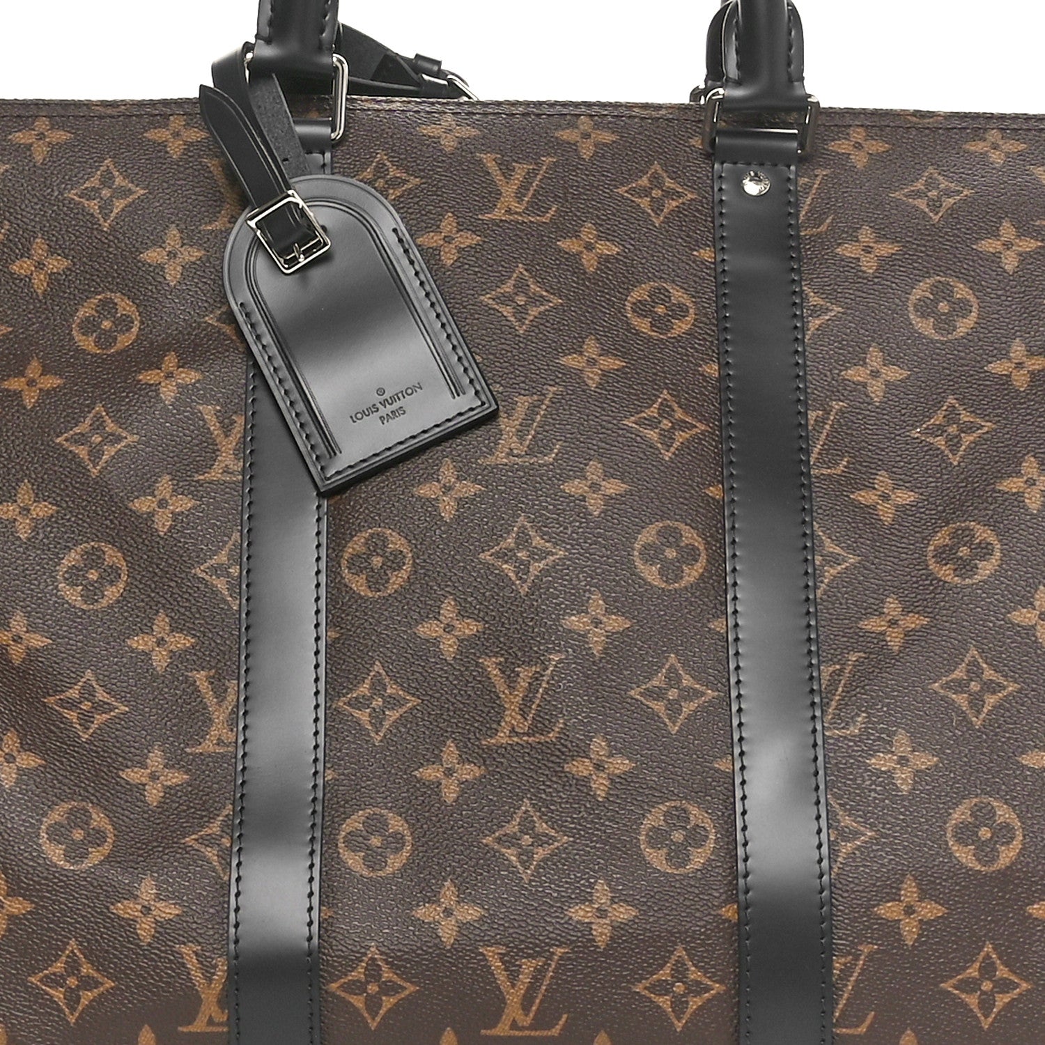 Louis Vuitton Monogram Macassar Keepall Bandouliere 55 7 of 9