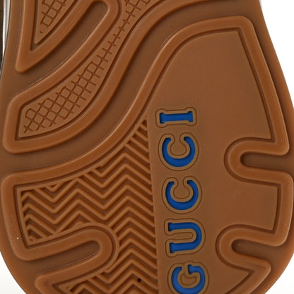 Gucci Suede Calfskin Tejus Printed Womens Ultrapace Sneakers 35 Natural Ardesia Neon Yellow 7 of 9