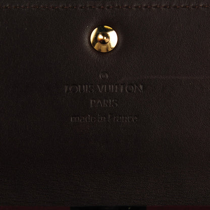 Louis Vuitton Vernis Rayures Sarah Wallet Amarante 6 of 7