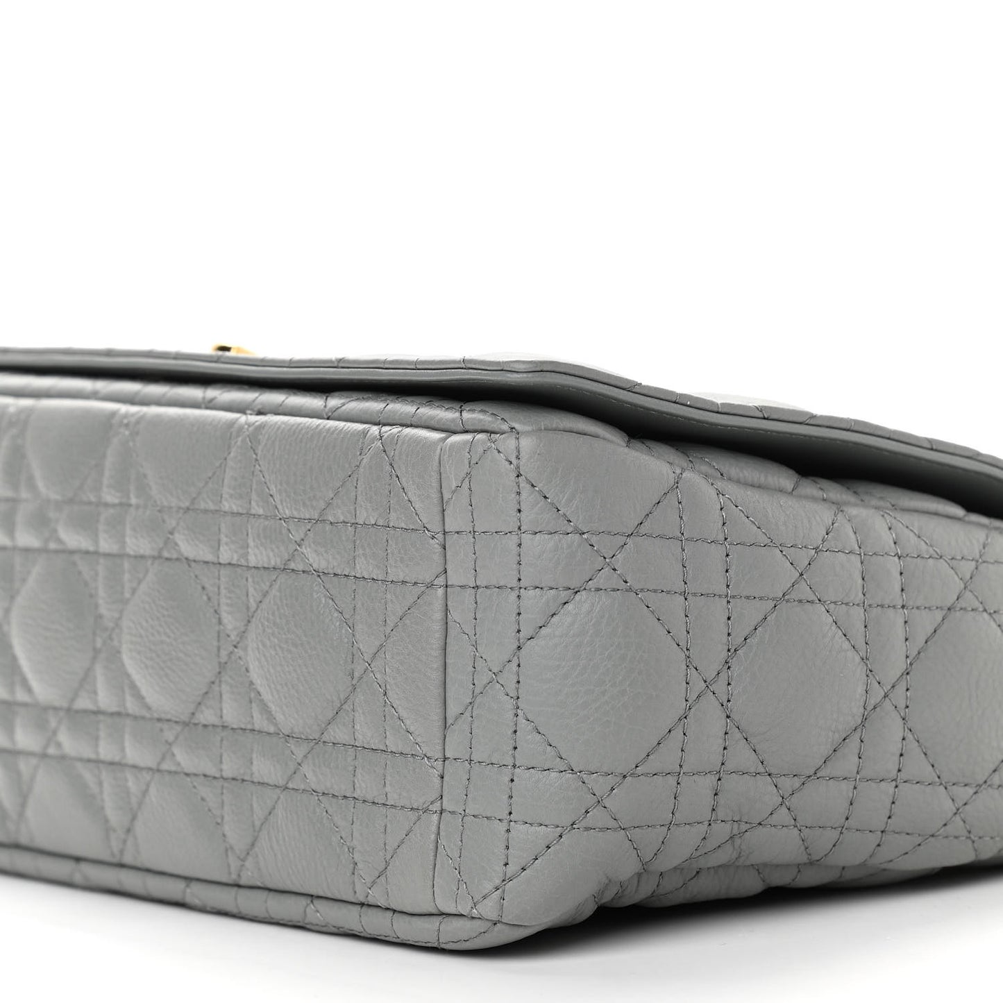 Lambskin Cannage Large Caro Bag Grey