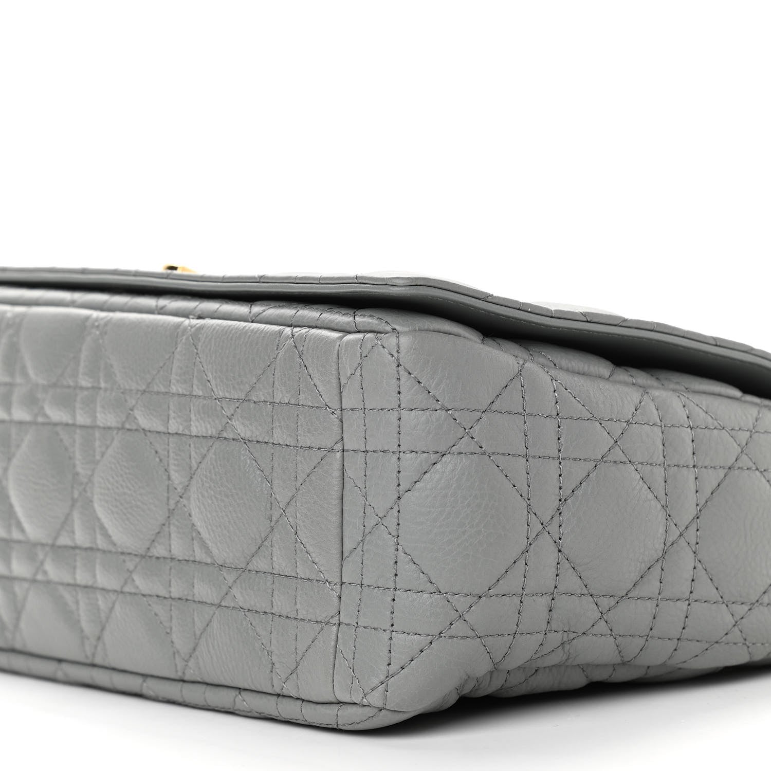 Christian Dior Lambskin Cannage Large Caro Bag Grey 10 of 10