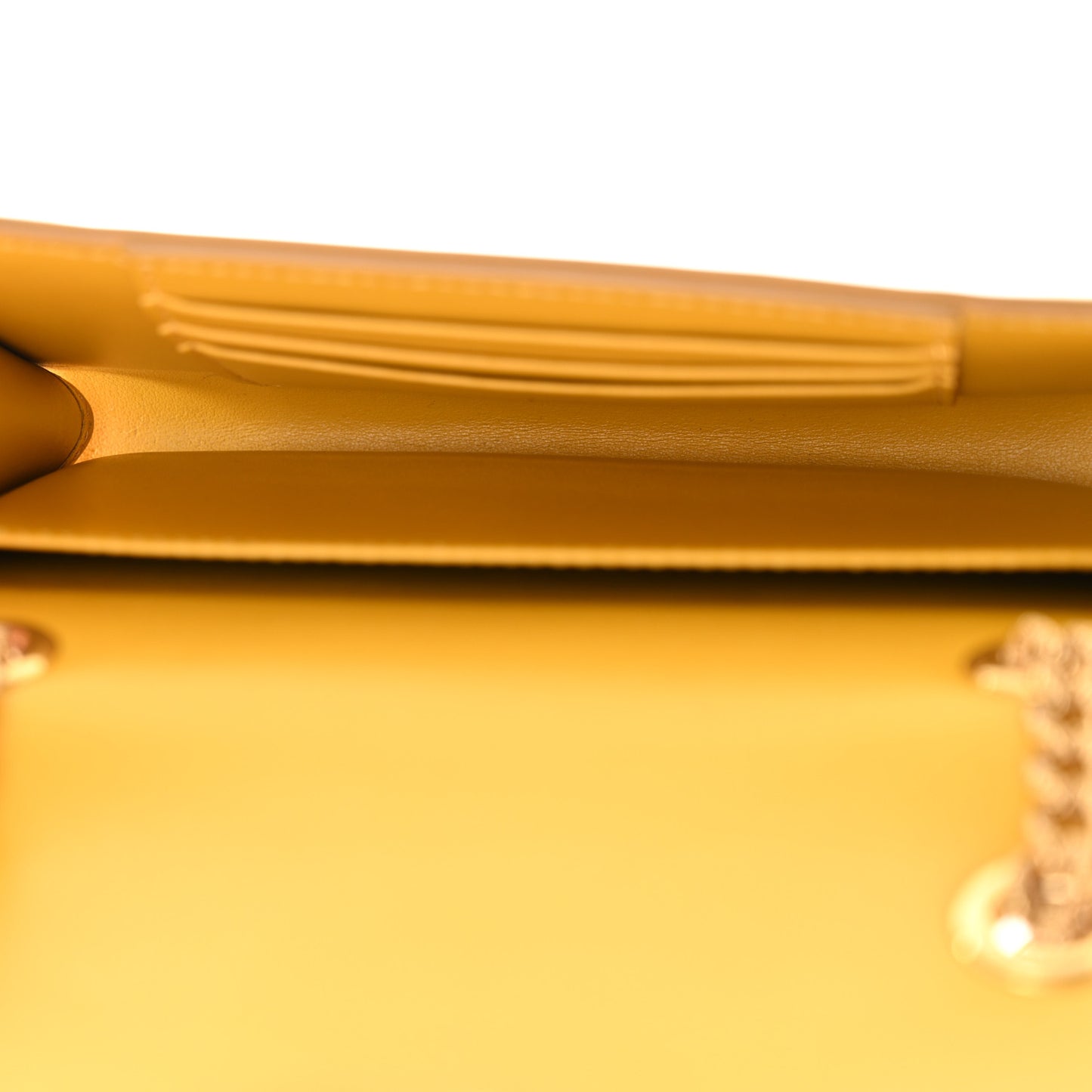 Smooth Calfskin Devotion Envelope Phone Bag Senape