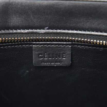 Celine Bullhide Calfskin Nubuck Bi-Color Nano Luggage Black White 9 of 9