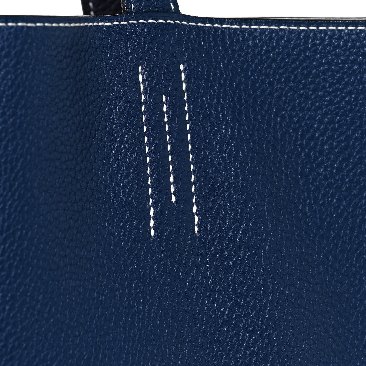 Taurillon Clemence Double Sens 36 Reversible Tote Bleu Saphir Prune