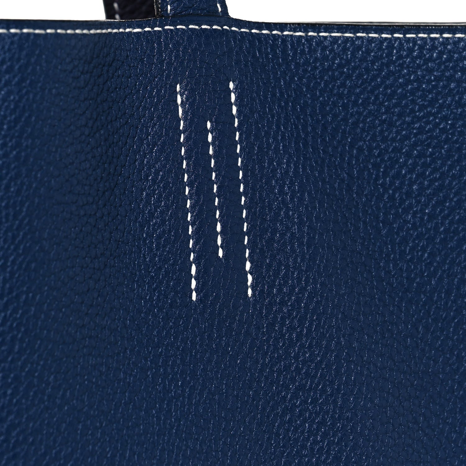 Hermes Taurillon Clemence Double Sens 36 Reversible Tote Bleu Saphir Prune 7 of 18