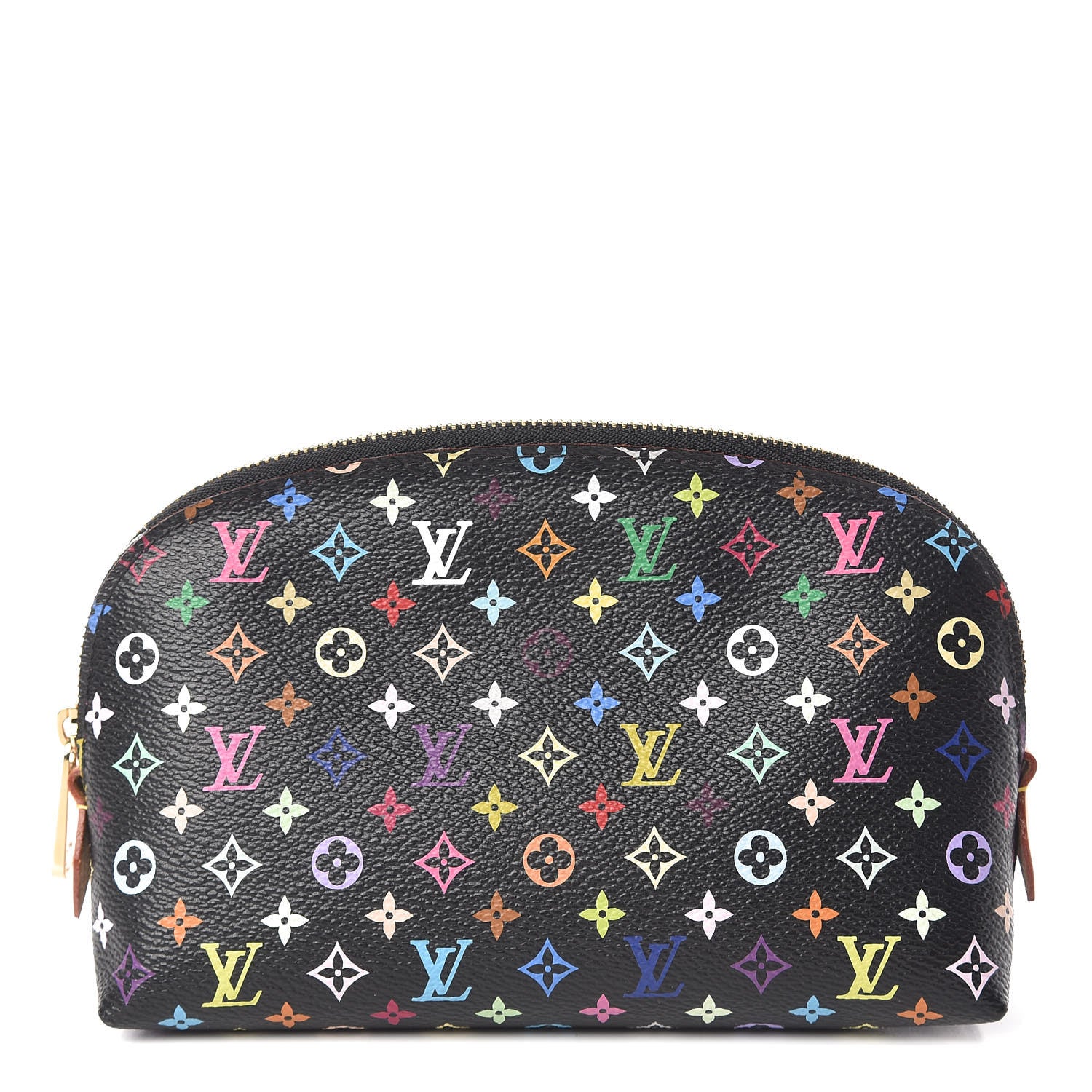Louis Vuitton Monogram Multicolor Cosmetic Pouch Black Grenade 1 of 10