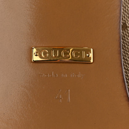 Gucci Monogram Malaga Kid Lisa Mid Heel Boots 41 Beige Ebony 6 of 13