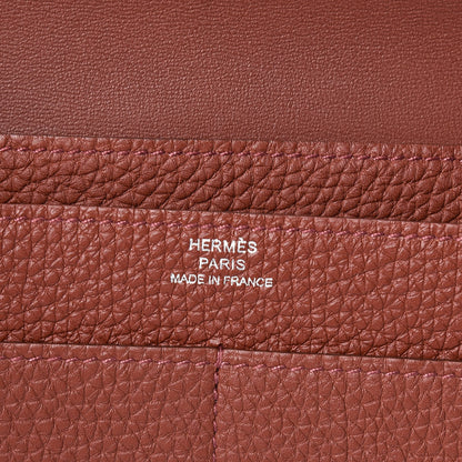Hermes Togo Dogon Duo Wallet Marron D'Inde 7 of 10