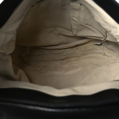 Chanel Washed Lambskin Quilted Large Chain Around Messenger Black 5 of 9