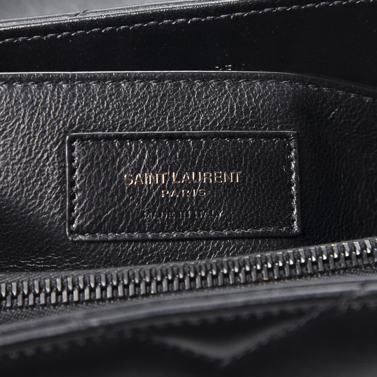 Calfskin Y Quilted Monogram Small Loulou Chain Satchel Black