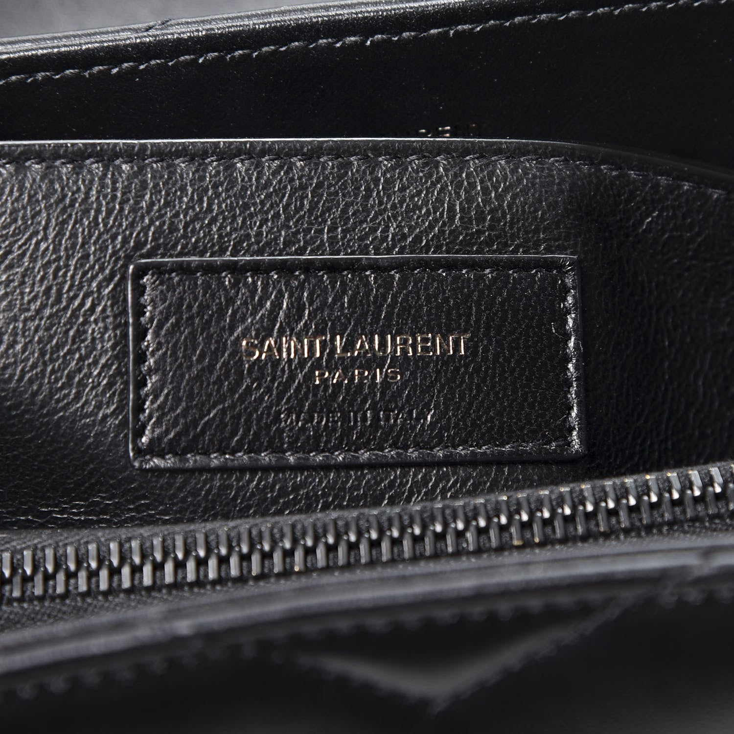 Saint Laurent Calfskin Y Quilted Monogram Small Loulou Chain Satchel Black 7 of 9