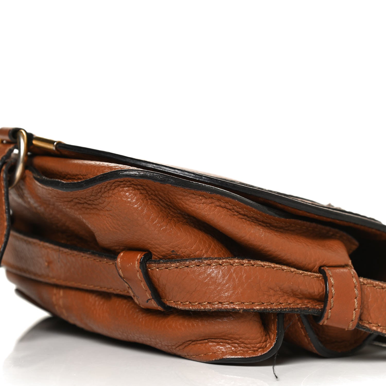 Chloe Calfskin Mini Marcie Round Crossbody Bag Tan 10 of 15