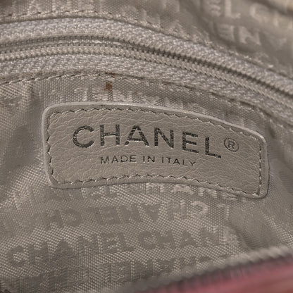Chanel Canvas Woven Lambskin Lax Accordion Hobo Pink 6 of 15
