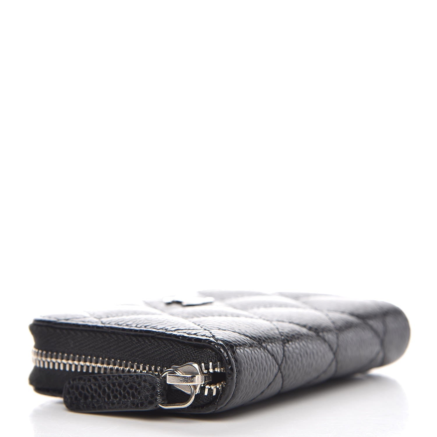 Chanel Caviar Quilted Zip Coin Purse Black 4 of 8