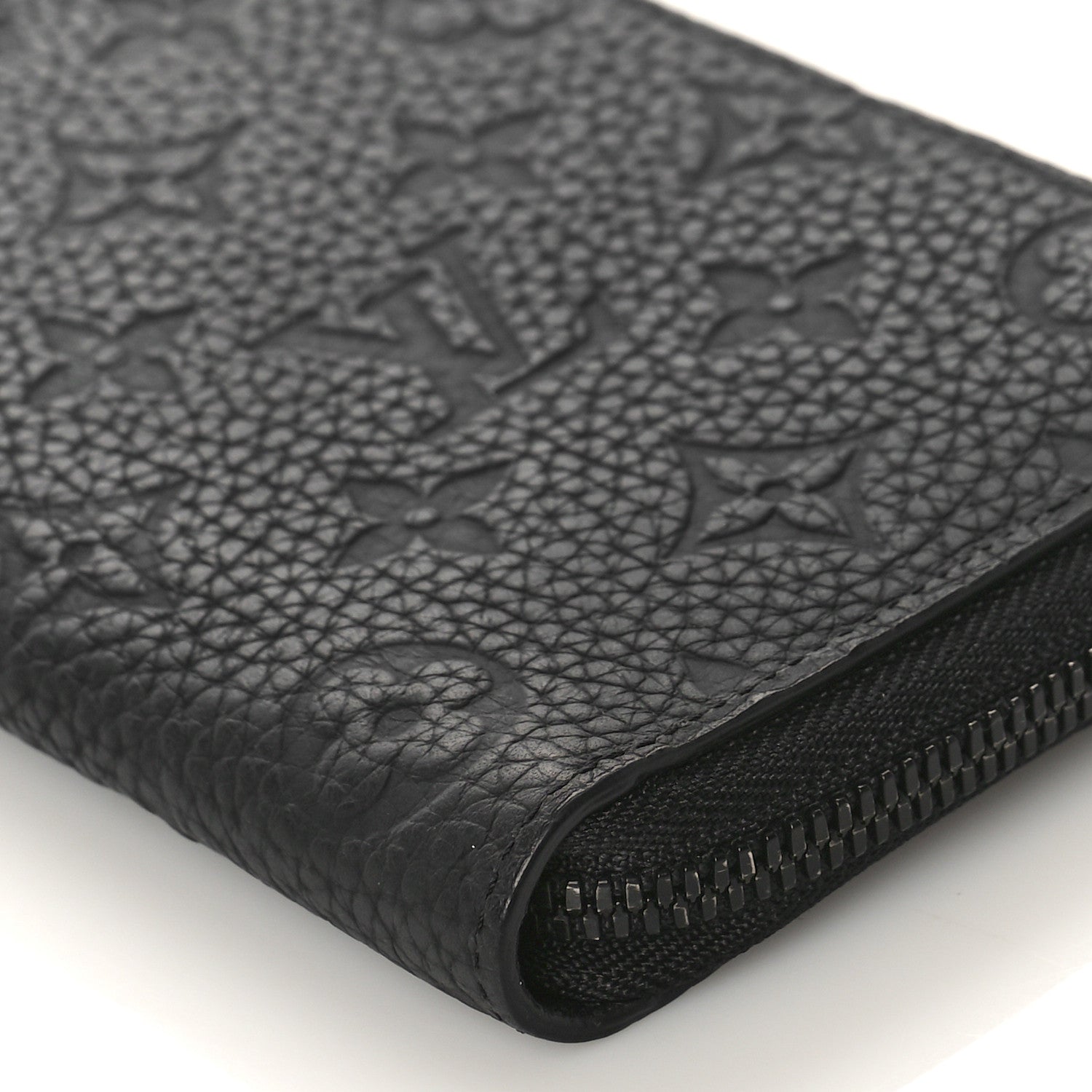 Louis Vuitton Taurillon Monogram Vertical Zippy Wallet Black 7 of 8
